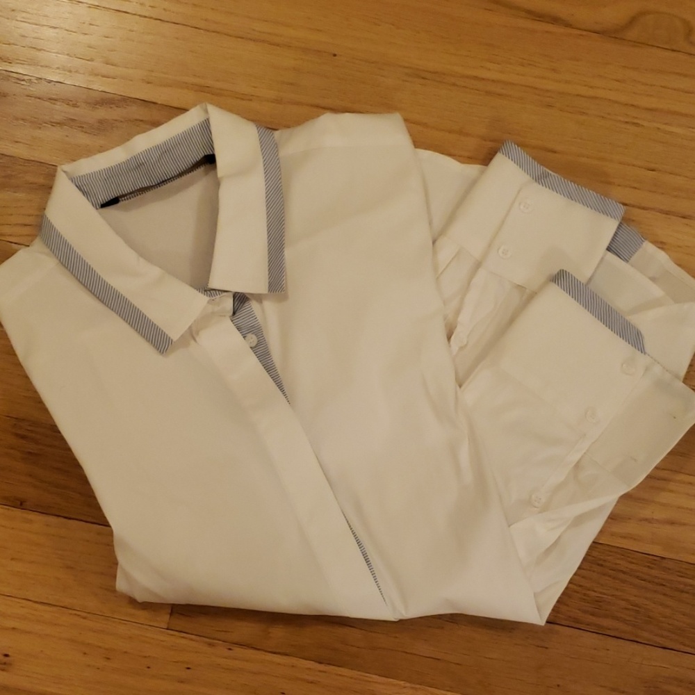 Zara white blouse xs